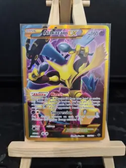 ALAKAZAM EX 2016 POKEMON XY FATES COLLIDE SECRET RARE 125/124 LP - Image 1
