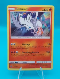 Reshiram 14/73 Shining Legends Pokemon TCG Holo Near Mint/Mint - Image 1