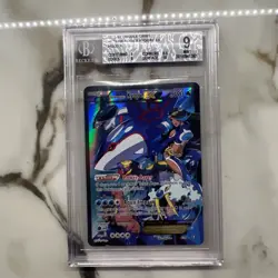 2015 Pokemon XY Team Aqua's Kyogre EX 6/34 Double Crisis Holo BGS 9 Low Pop - Image 1