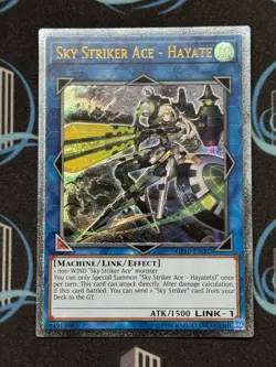 Yugioh Sky Striker Ace - Hayate OP10-EN002 Ultimate Rare - Image 1