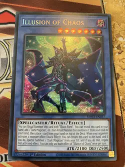 Illusion of Chaos MP23-EN017 Prismatic Secret Rare 1st Edition NM Yugioh - Image 1