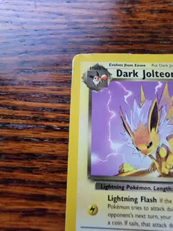 Dark Jolteon MP* Vintage 38/82 Team Rocket Pokemon Card - Image 3