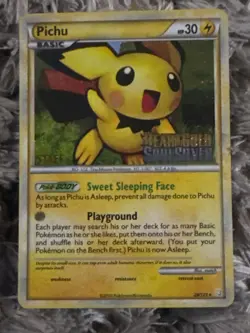 Pichu Pokemon Card 28/123 - HeartGold SoulSilver HGSS - Vintage Holo Rare - M - Image 2