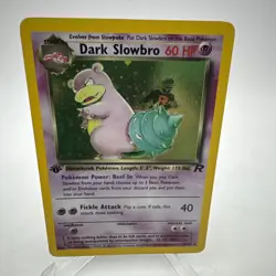 Dark Slowbro 12/82 Holo Rare 1st Edition Team Rocket Pokemon Card MP - Image 1