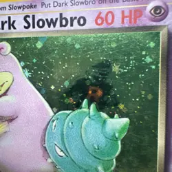 Dark Slowbro 12/82 Holo Rare 1st Edition Team Rocket Pokemon Card MP - Image 3