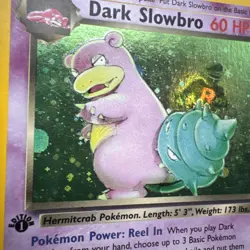 Dark Slowbro 12/82 Holo Rare 1st Edition Team Rocket Pokemon Card MP - Image 5