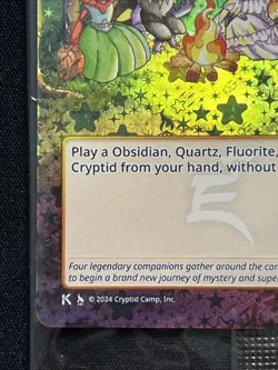 Cryptid Camp TCG Kickstarter Box Topper Card Supernatural Campfire Sealed - Image 2