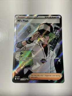 N's Plan 163/086 Sv: Black Bolt Holo Pokemon TCG Trainer Ultra Rare Card - Image 1