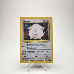 Chansey 3/102 Original Holo Rare Base Set Pokemon Card WOTC TCG 1999 - Image 1