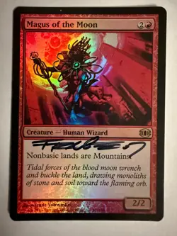 MTG Magus of the Moon FOIL (Future Sight) / Signed by artist Franz Vohwinkel /LP - Image 1
