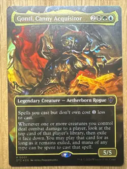 Gonti, Canny Acquisitor (Borderless) - MTG Outlaws of Thunder Junction FOIL - Image 1