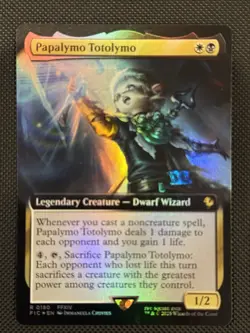 MTG Papalymo Totolymo (Extended Art) Foil NM Commander: FINAL FANTASY Magic 180 - Image 1