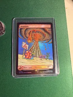 Mountain (1942) (Rainbow Foil) Secret Lair Drop MTG NM SpongeBob SquarePants - Image 1