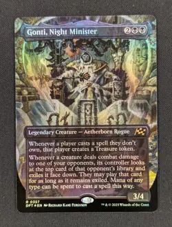 Gonti, Night Minister (Borderless) Foil 357 R Aetherdrift (DFT) Near Mint - Image 1