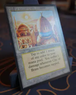 *** MTG CITY OF BRASS -- ARABIAN NIGHTS -- UNPLAYED EXCELLENT CONDITION *** - Image 2