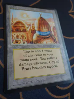 *** MTG CITY OF BRASS -- ARABIAN NIGHTS -- UNPLAYED EXCELLENT CONDITION *** - Image 3