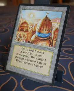 *** MTG CITY OF BRASS -- ARABIAN NIGHTS -- UNPLAYED EXCELLENT CONDITION *** - Image 5