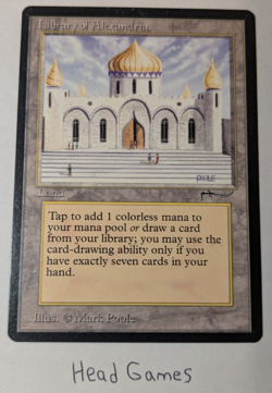 1x Library of Alexandria - NM - Magic Gathering MTG - Arabian Nights English - Image 1