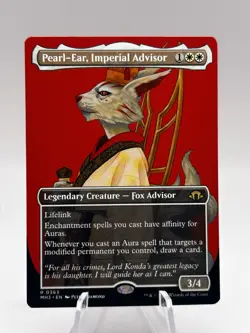 Pearl-Ear, Imperial Advisor 0363 Borderless Modern Horizons 3 MH3 MTG NM - Image 1