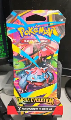 Brand New Mega Evolution Sleeved Booster Pack - Pokemon TCG Factory Sealed - Image 1