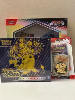 Pokemon Collector Bundle - Pikachu ETB + Eevee Evolution Poster Set + Promo Coin - Image 1