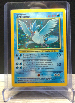 ❄ Pokemon TCG Articuno 2/62 Fossil Set Holo Rare WOTC 1999 LP ❄ - Image 1