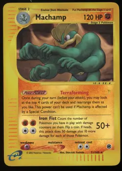 Pokemon 2002 Expedition - Machamp - Reverse Holo - 51 - Image 1