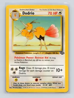 Pokemon TCG Dodrio 34/64 Jungle Unlimited LP - Image 1