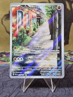 Sudowoodo 219/193 Illustration Rare Paldea Evolved Pokemon TCG LP - Image 1