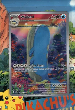 Pokemon TCG Wailord 162/159 Sv09: Journey Together Holo Illustration Rare NM/M - Image 1