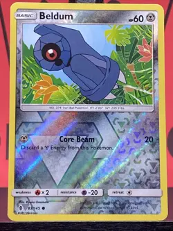 Beldum 83/145 SM: Guardians Rising Reverse Holo Common Pokemon TCG 2017 VLP - Image 3