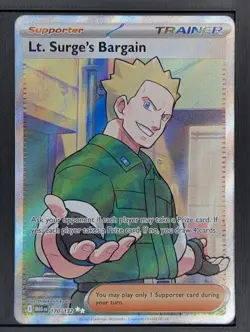 Pokemon Mega Evolution Lt. Surge's Bargain 170/132 Secret Rare - Image 1