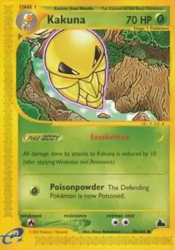 Pokemon TCG - Kakuna - 70/144 - Common - Skyridge [Lightly Played] - Image 1