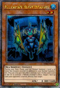 Yugioh Atlantean Heavy Infantry RA04-EN010 Quarter Century Rare 1st Ed - Image 1