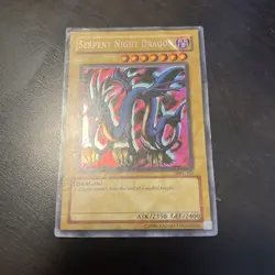 (Misprint Reverse secret) Serpent Night Dragon MRL-103 Secret Yugioh UNL HP - Image 3