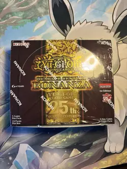 Yugioh Quarter Century Bonanza Booster Box 1st Edition Factory Sealed - Image 1