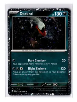 Darkrai (Cosmos Holo) - 136/197 Misc. Cards & Products Holo - NM - POKEMON TCG - Image 1