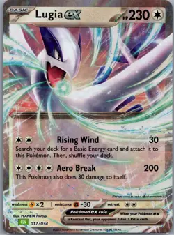 Lugia ex 017/034 Trading Card Game Classic - Pokemon Card - NM - Image 1
