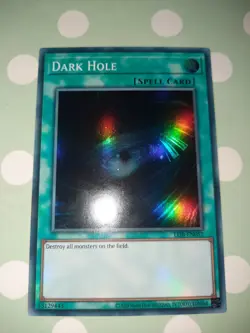 LOB-EN052 Dark Hole :: Super Rare 25th Anniversary Edition Mint YuGiOh Card - Image 1