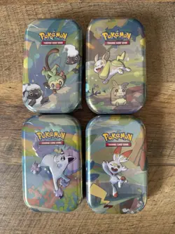 Pokemon Galar Pals Mini Tins Sword and Shield Cards 2020 H24 Lot Of 4 - Image 1