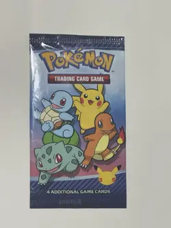 🔥 Pokemon TCG 2021 Mcdonalds Celebrations 4 Card Booster Pack Factory Sealed - Image 1