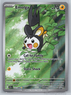 Emolga 112/086 SV Black Bolt English Pokemon Card NM - Image 1