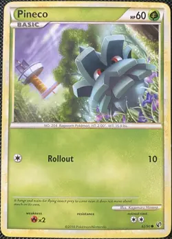 Pineco 62/90 Undaunted Regular - Pokemon Card - Image 1