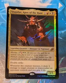 MTG * FOIL * Ikoria Lair of Behemoths Mythic SNAPDAX, APEX OF THE HUNT NM - Image 1