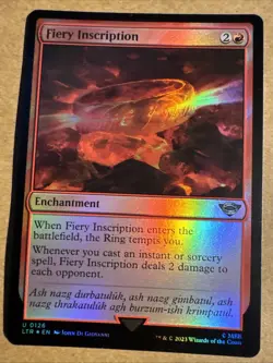 Fiery Inscription Universes Beyond: the Lord of the Rings: Tales of Middle-Earth - Image 1