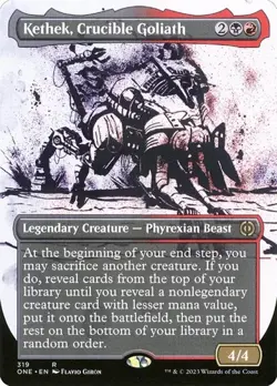 2x Kethek, Crucible Goliath - Foil Extended Art Showcase ONE NM MTG - Image 1
