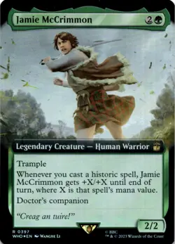 MTG Jamie McCrimmon (Extended Art) Foil NM Doctor Who Magic 39 - Image 1