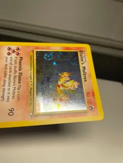 Pokemon TCG Gym Heroes 1/132 Holo Rare Card Blaine's Moltres (Swirl) - Image 5