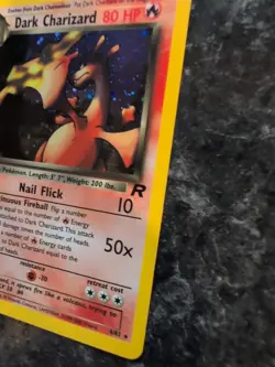 Dark Charizard 4/82 1st Edition Rare Team Rocket Pokemon Holo Foil Rare Nice! - Image 5
