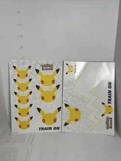 Official Pokemon Collector Stickers 4 Sheets Pikachu 25 Year Celebrations - Image 2
